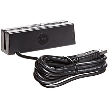 MagTek 21040140 SureSwipe Dual Head Triple Track USB HID Magnetic Stripe Reader with 6 Cable, 60 in/s Swipe Speed, 5V, Black