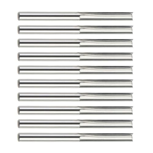 Generisch 10 Stück Gerader Schlitz Fräser