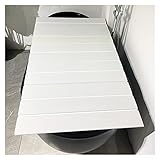 PLIABLE: Placez le pont de baignoire sur la baignoire pour profiter de la fonction pratique de plateau. Avec un livre, une tasse de café et un morceau de musique, vous pourrez profiter d'un bain relaxant. Lorsqu'il n'est pas utilisé, le support de baignoire peut être plié et rangé pour économiser de l'espace