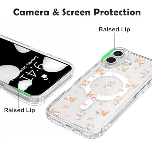 BlHMCASE for iPhone 17 Pro Max Case | Cute Kitten Bow Magnetic Phone Case - image 4