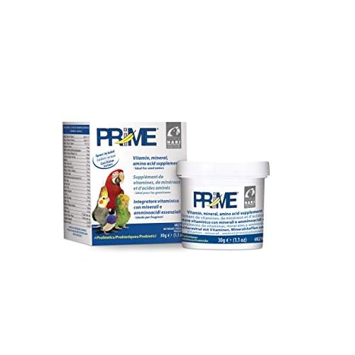 Hagen Prime Parrot Vitamin, Mineral and Amino Acid Supplement for Seed Eating Birds, 1.1 oz