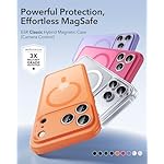 ESR for iPhone 17 Pro Max Case, Camera Control, Compatible with MagSafe, Shockproof Military-Grade Protection, Magnetic Phone Case for iPhone 17 Pro Max, Classic Hybrid Case, Frosted Orange - Image 2