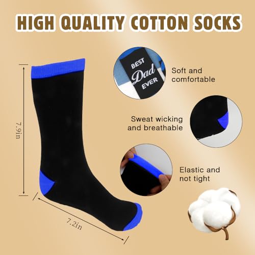 Fathers Day Dad Gifts Birthday Christmas Stocking Stuffers Valentines Day Easter Thanksgiving Halloween Retirement New Years Thank You Unique Sentimental Cozy Best Dad Ever Socks Ideas Gifts for Dad3