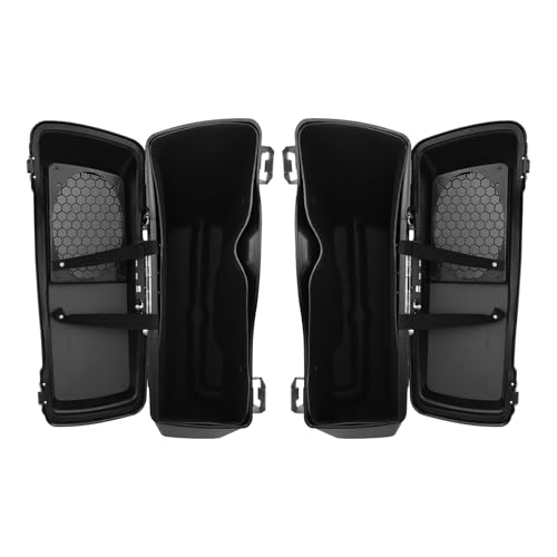 Maletas duras con tapas para altavoces compatibles con Harley Touring 1994-2013 | Maletas duras para baúl, compatibles con Road Glide, Road King, Ultra, Street Glide y Electra Glide, con juego de cerraduras y llaves miniatura 5
