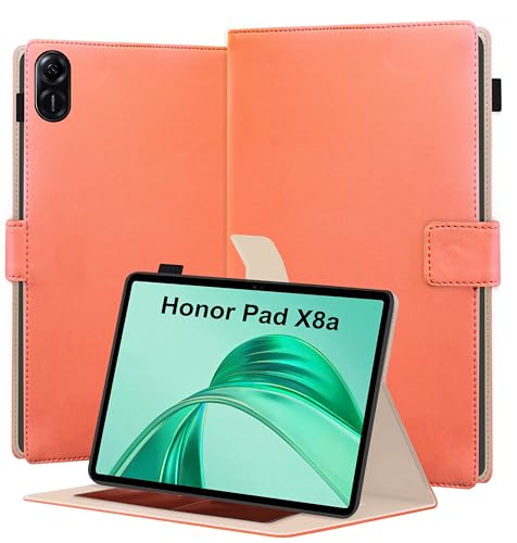 Image of TGK Flip Case Cover for Honor Pad X8a 11 inch Tablet with Stylus Holder (Peach)