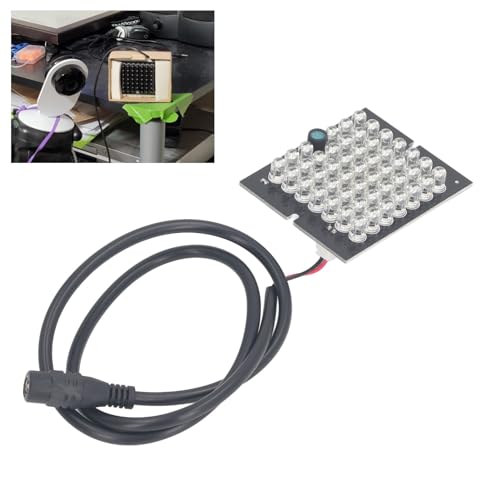 Tablica Lampy IR Oświetlacz IR podczerwień 850nm 48 Koralików IR Lampa Noktowizyjna LED DC12V do Wnętrz na Zewnątrz