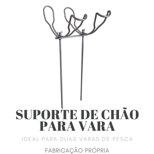 Suporte Para 02 Varas De Pesca Chão Pesqueiro Tilapeira