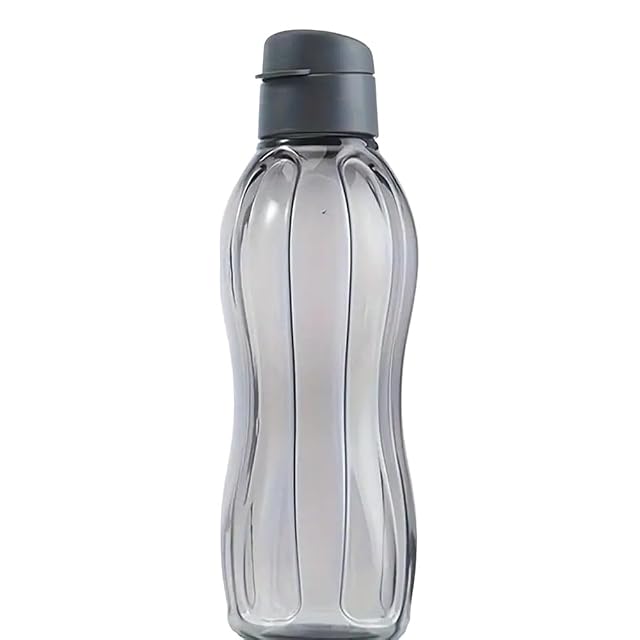 1pcs Black Portable 400ml Large Capacity Plastic Sports Water Bottle - High Temperature Resistant Ideal for Fitness Sports
