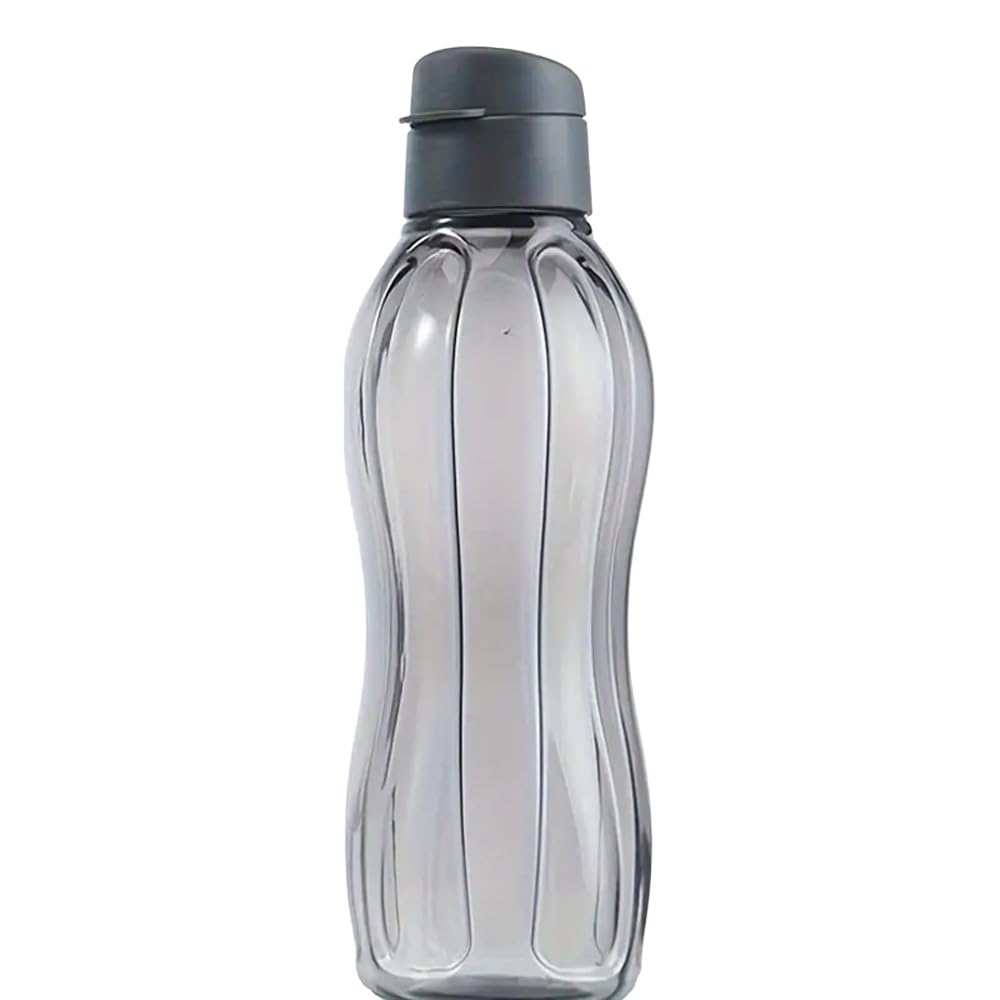 1pcs Black Portable 400ml Large Capacity Plastic Sports Water Bottle - High Temperature Resistant Ideal for Fitness Sports
