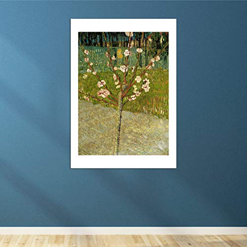 Affiche encadrée Van Gogh Amandier en fleur tableau taille M déco murale chambre Spiffing Prints