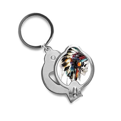Cutter trimmer ongle squelette indien en acier robuste avec un design artistique unique.