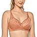 Produktbild DELIMIRA Damen Minimizer BH ohne Bügel Elegante Spitze Große Größen Nerz 100F
