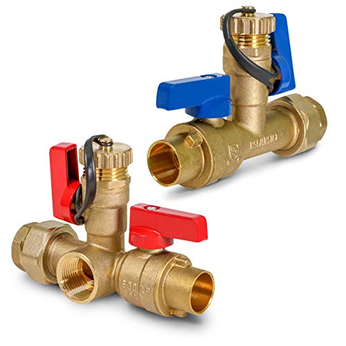 Midline Valve Forged Brass Isolation Set