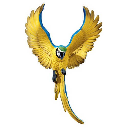 Design Toscano Figurka ścienna Phineas the Flapping Macaw, ptak uderzający skrzydła