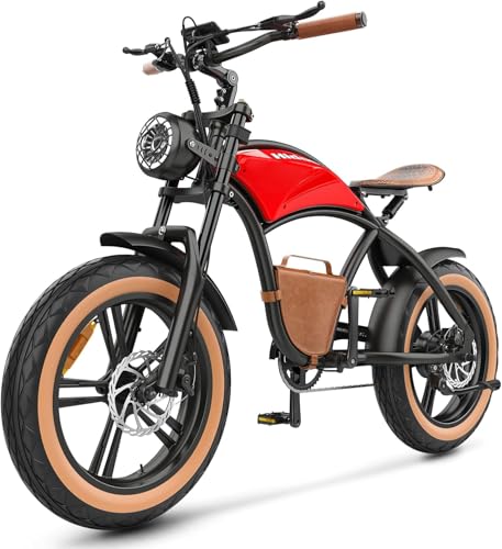 HIDOES B10 Electric Dirt Bike for Adults 20 inch Fat tire Bikes 30-40mph...