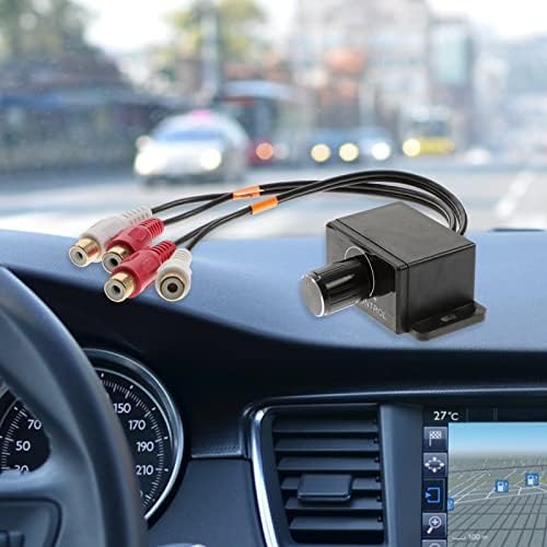 WINOMO Remote Amplifier Level Bass Audio Volume Control Knob with 2 RCA Connector