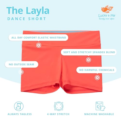 Layla Girls Dance Shorts, Gymnastics & Dancewear2