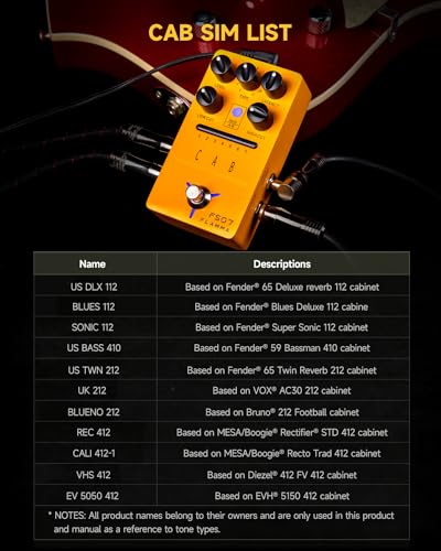 Image of FLAMMA FS07 Stereo Simulation Pedal Electric Guitar Simulator Effects Pedal with 7 User Preset Slots Support IR Loading Software Editing