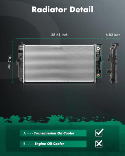 Image of SCITOO Radiator for Car compatible with Buick