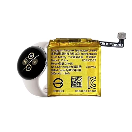 Pattaya G495N Battery Replacement for Pixel Watch 2 smartwatch