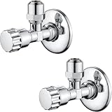 Ibergrif M22022-2 Eckventil 1/2 Zoll x 3/8 Zoll, 2er Set