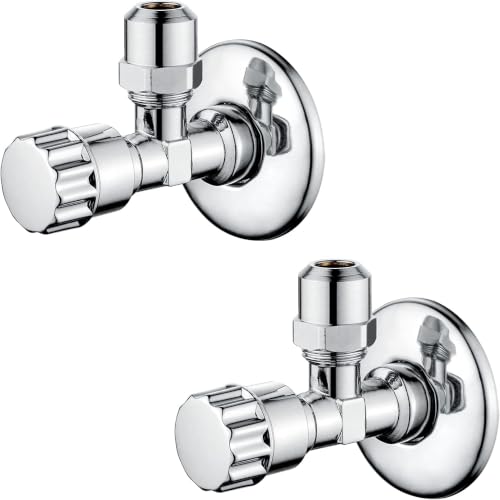 Ibergrif M22022-2 Eckventil 1/2 Zoll x 3/8 Zoll, 2er Set