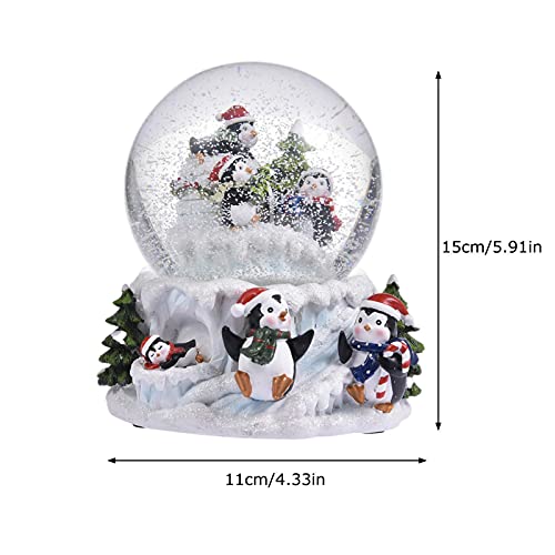 Bola de nieve musical 3D con luces LED de ensueño y canciones infantiles para niños 5