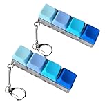 DAJING 2PCS Keyboard Fidget Toy, 4 Keys Decompression Toys, Finger Keyboard Caps, Stress Relief and Focus Enhancer for Adults and Kids