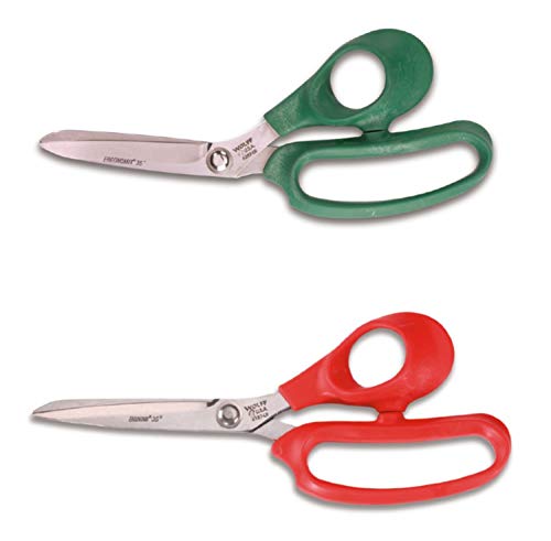 Wolff Ergonomix Shear Sets - Made in USA - High End, Sturdy Scissors for Gift Wrapping, Kitchen, Poultry, Fabric, Sewing, Industrial, Upholstery (Holiday Gift Wrapping Set)