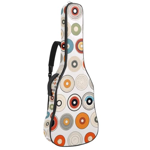 Housse guitare acoustique 40 pouces style rétro pour musiciens urbains