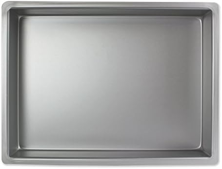 PME OBL09132 Carbon Steel Non-Stick 6 Large Cup Muffin Pan 9 x 13-inch, Aluminium, Silver