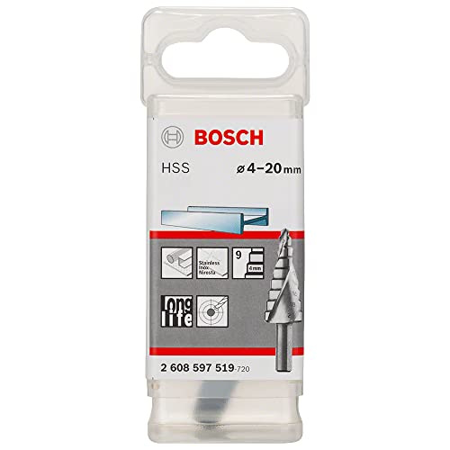 Bosch Professional Stufenbohrer HSS mit 3-Flächen-Schaft (Ø...
