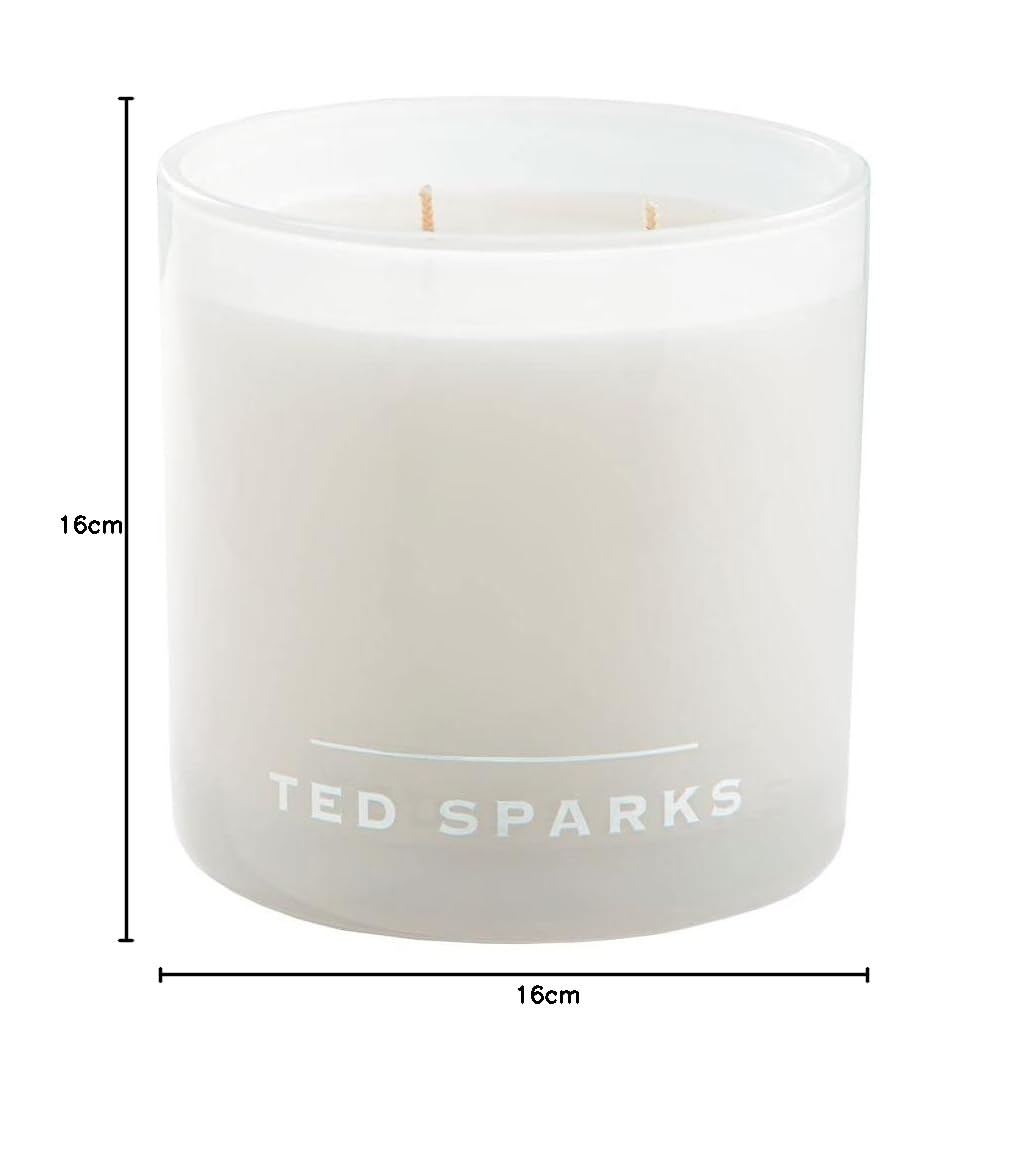 TED SPARKS, Duftkerzen, Imperial - Fresh, Duftkerze, Duftkerzen im Glas, Geschenke für Frauen, Geschenkset, Weiß