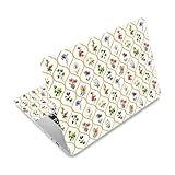 CRAFTYMELODIE Laptop Haut Aufkleber Abziehbild PVC Vinyl Zitat Aufkleber Notizbuch PC Schutz Wasserdicht Kratzfest Laptop Haut Aquarell Wildblume
