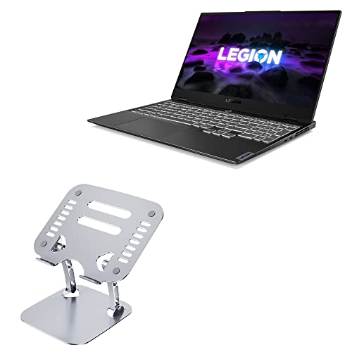 Base ajustable para laptop BoxWave metálica plateada miniatura 1