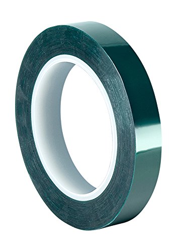 Image of TapeCase M-0.88 inch X 72YD Green Polyester /Silicone Adhesive Tape, 72 yd. Length, 0.88 inch Width