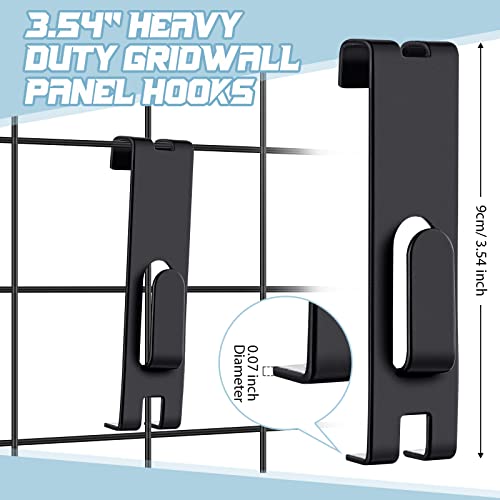 Chumia CHUMIA-HOOK HANGER-054 50 Pieces Gridwall Hooks Hangers Notch Display Hooks Utility Gridwall Hanging Hooks Accessories For Picture Photo Frame Painting Artworks Panel Office Home Grid Panel thumb #1