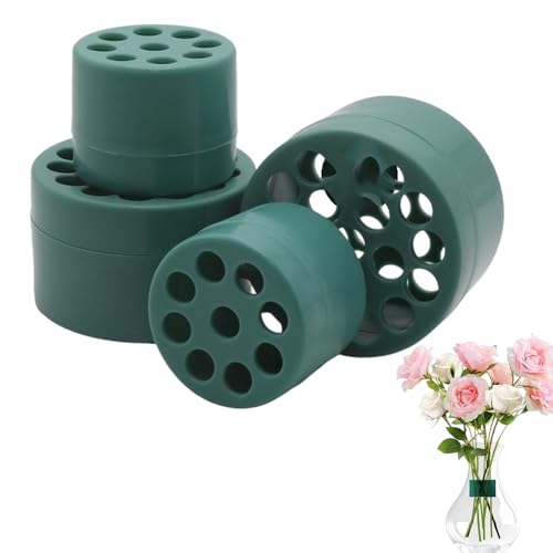 Pine & Linen 4 Pack Spiral Ikebana Stem Holder DIY Bouquet Kit Spiral Stem Holder Flower Arrangement Tools Twister Ikebana Tools for Flower Arrangements/Wedding Decorators(Green)