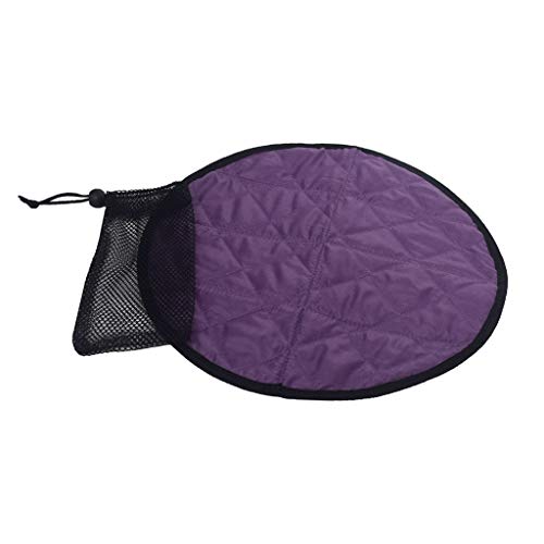 Tapete de espuma dobrável impermeável Tongina almofada de assento com bolsa de bolso - roxo