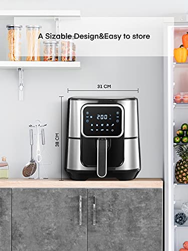Friggitrice ad Aria Calda, Airfryer 5,5L XXL in
