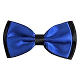 Alizeal Bowtie for Men Fancy Adjustable Pre Tied Wedding Party Bow Ties, Royal Blue