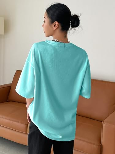 Image of Zilcon Women's Waffle Wool Knit Tops Dressy Business Casual T-Shirt Half Long Sleeve Fall Winter Summer Work Tops