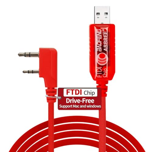 BAOFENG FTDI USB Programming Cable Universal Plug & Play for Ham Radio UV-5R Mini BF-F8HP Pro AR-5RM DM32 AR-152 PRO UV-5G Plus K5PLUS UV32 GM-15PRO GM21 UV-21R BF-888S Accessories