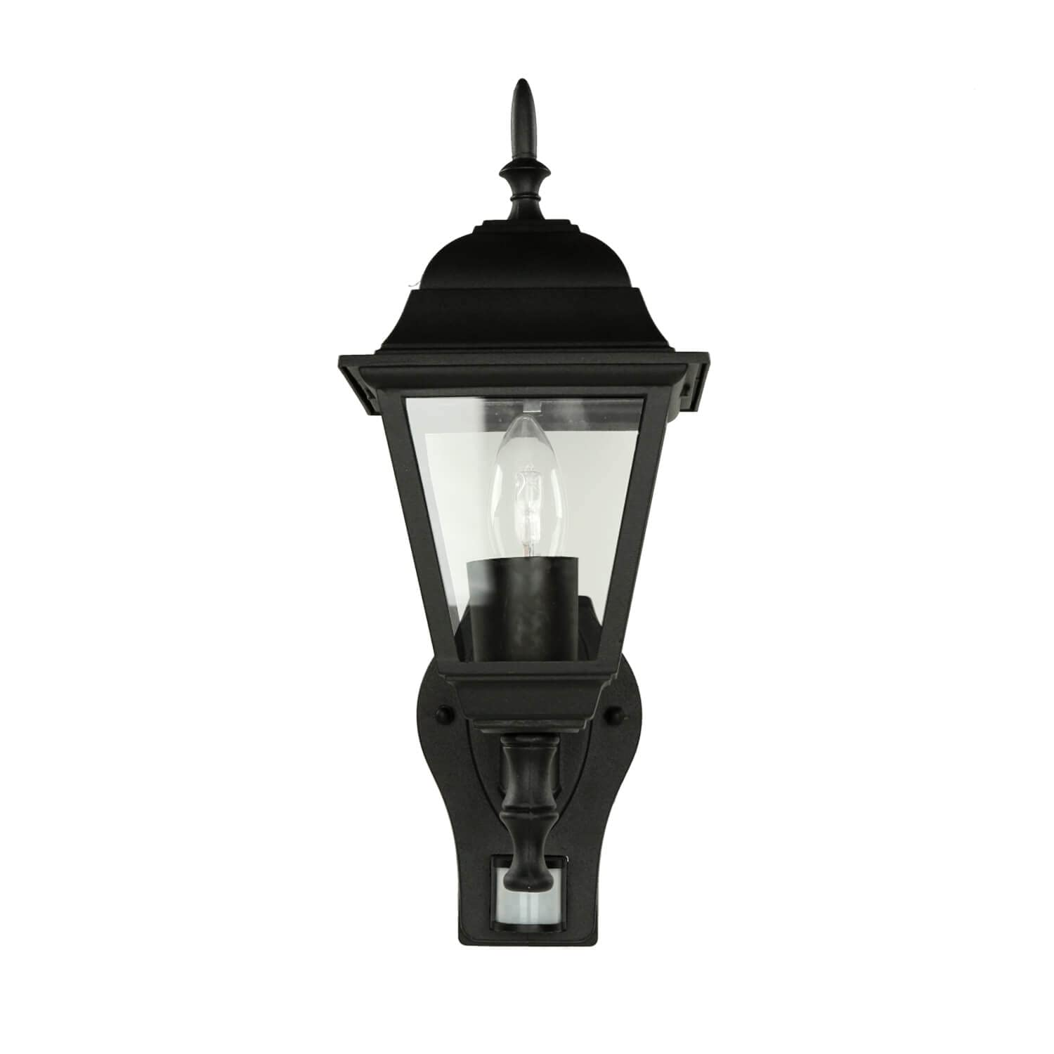 Rustikale Wandleuchte in schwarz inkl. 1x 12W E27 LED 230V Wandlampe aus Aluminium für Garten/Terrasse Garten Terrasse Lampe Leuchten Beleuchtung