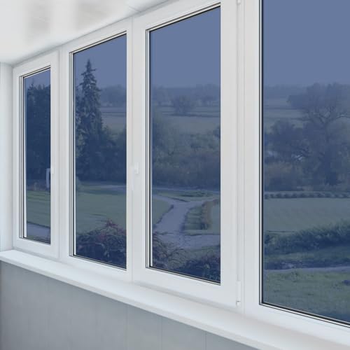 Film de privacidad para ventanas VILLCASE plateado 78.74x19.69 in miniatura 5
