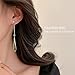LANDOOK Waterdrop Gold Dangle Earrings for Women Trendy,Hypoallergenic Long Chain Drop Earrings for Women Dangling Fashion Jewelry Earring for Gift