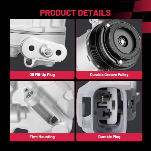 Image of BDFHYK 141262C Air Conditioning A /C Compressor with Clutch Compatible with Ram ProMaster City L4 2.4L 2015-2022