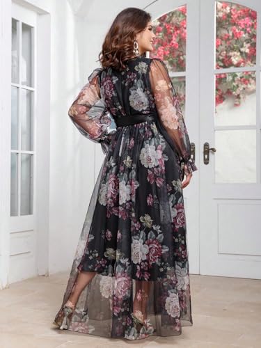 Image of TOLEEN Women's Plus Size Sequin Dress Luxurious Style Formal Cocktail Evening Party Maxi Dresses