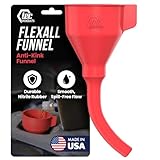 TEC Products FlexAll Anti-Kink Funnel - Long Flexible Funnel with Hose for Automotive Use - Durable Nitrile Rubber - Car Oil Change, Transmission Fluid, Diesel, Gas - Made in USA (9 x 3.95 Inches)