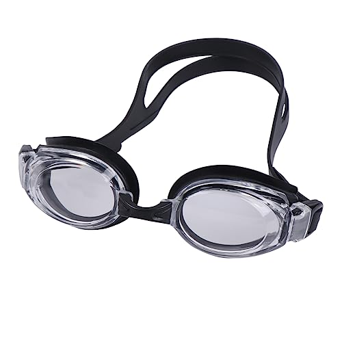 MUELODSIC Gafas de Natación Ajustables con Protección UV Antiniebla y Ultra para Adultos Piscinas y Playas Negro